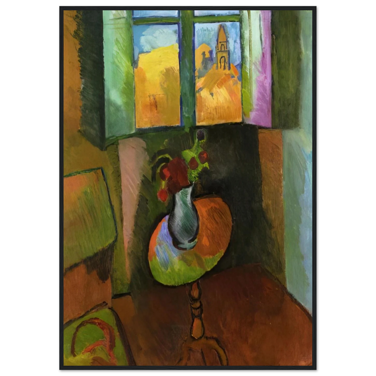 PEDISTAL TABLE RUE SEGUIER 1909 Framed Poster | Raoul Dufy Framed Prints Wall Art | Raoul Dufy Shop