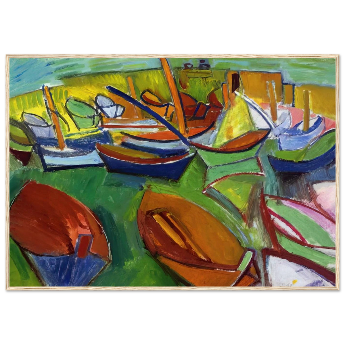 MARTIGUES 1907 Framed Poster | Raoul Dufy Framed Prints Wall Art | Raoul Dufy Shop