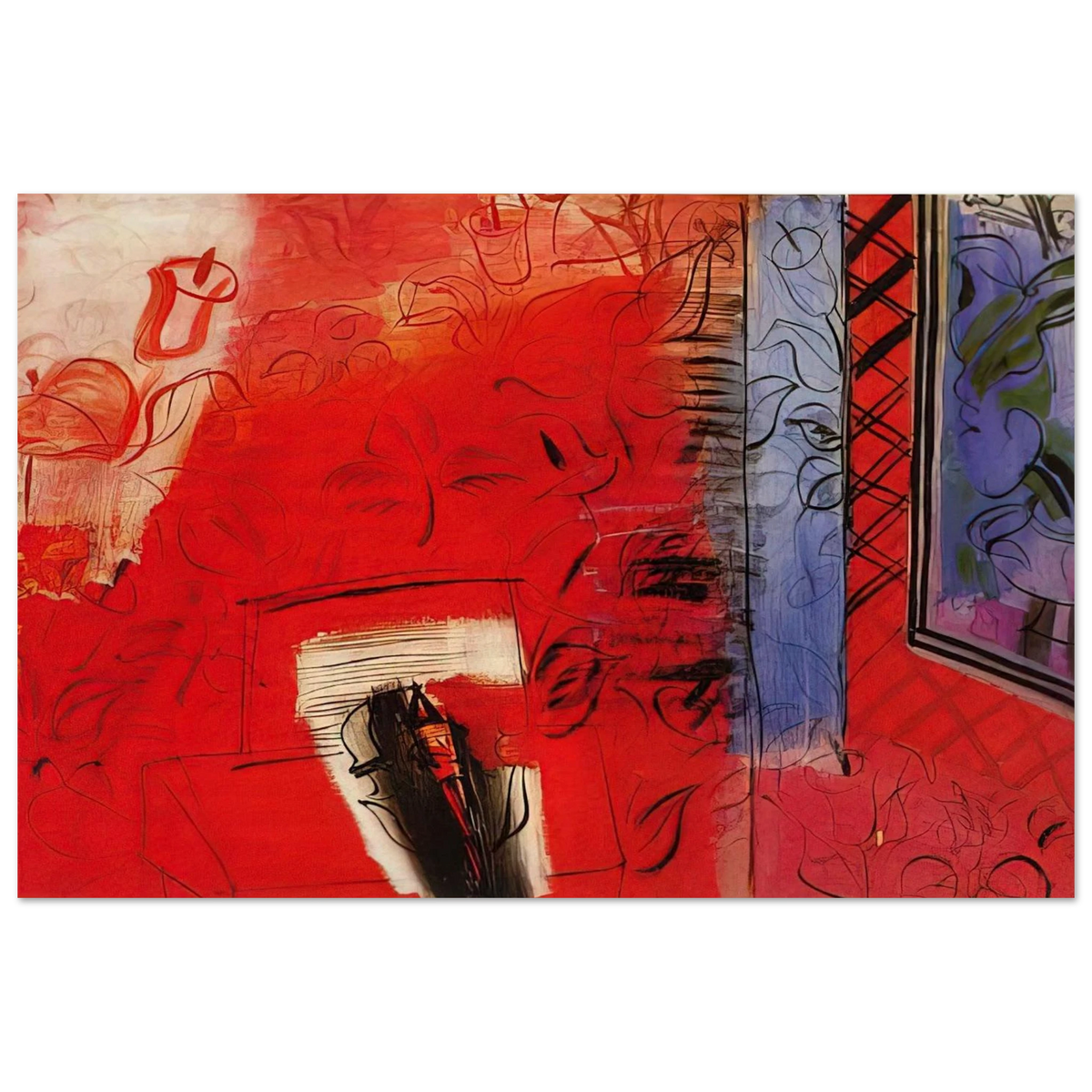 STILL LIFE WITH VIOLIN HOMMAGE TO BACH 1952 Poster | Raoul Dufy Poster | Raoul Dufy Shop