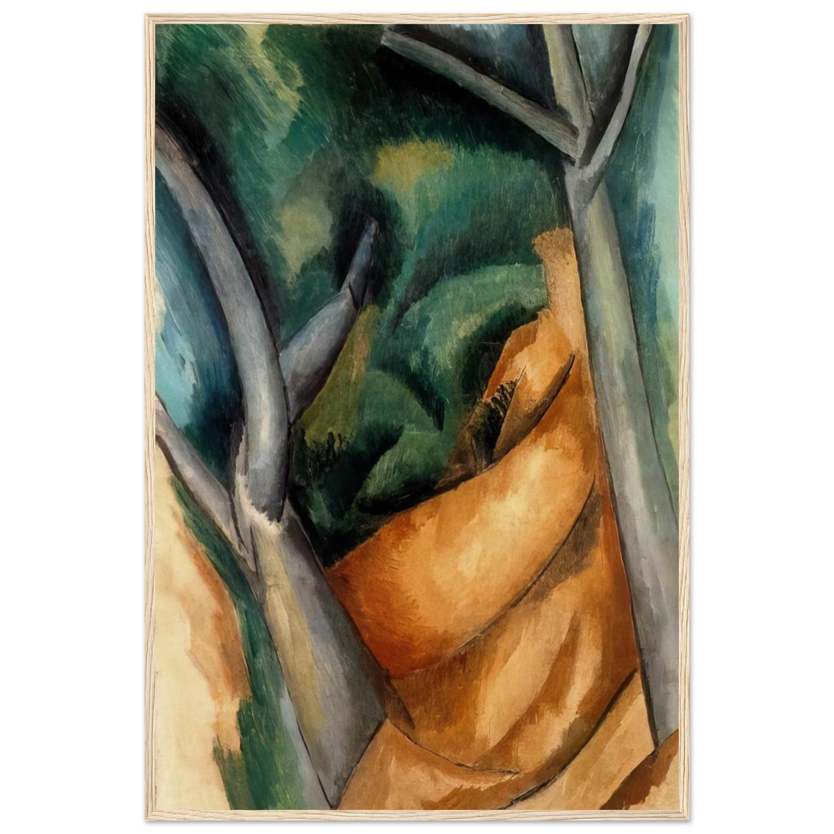 TREES AT ESTAQUE 1908 Framed Poster | Raoul Dufy Framed Prints Wall Art | Raoul Dufy Shop