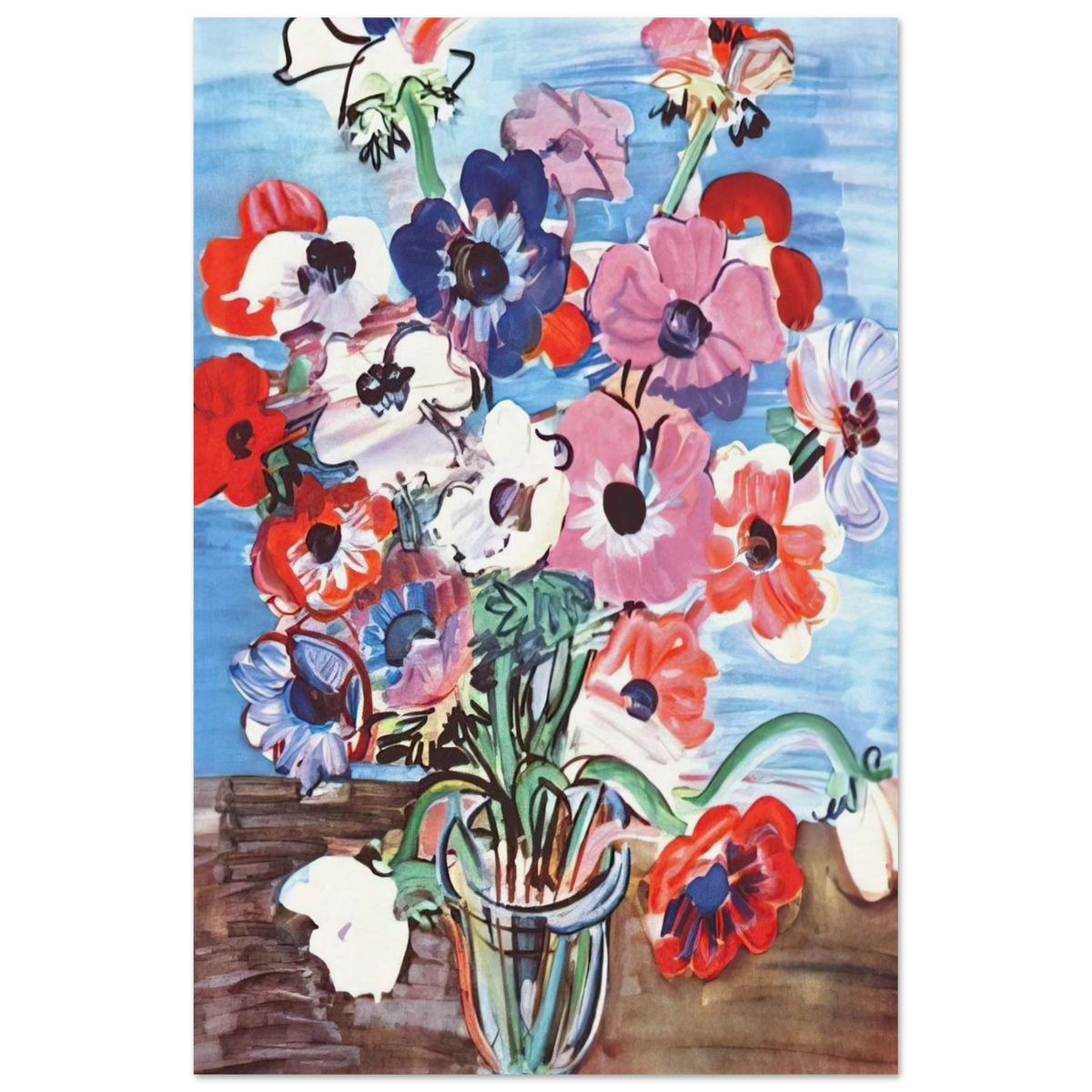 ANEMONES 1937 Poster | Raoul Dufy Poster | Raoul Dufy Shop