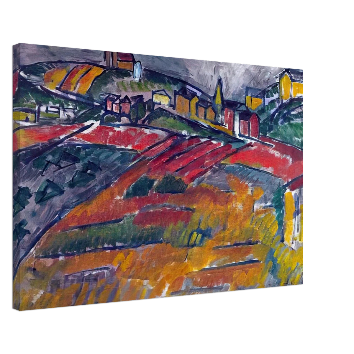LANDSCAPE WITH RED AND YELLOW Canvas | Raoul Dufy Canvas | Raoul Dufy Shop
