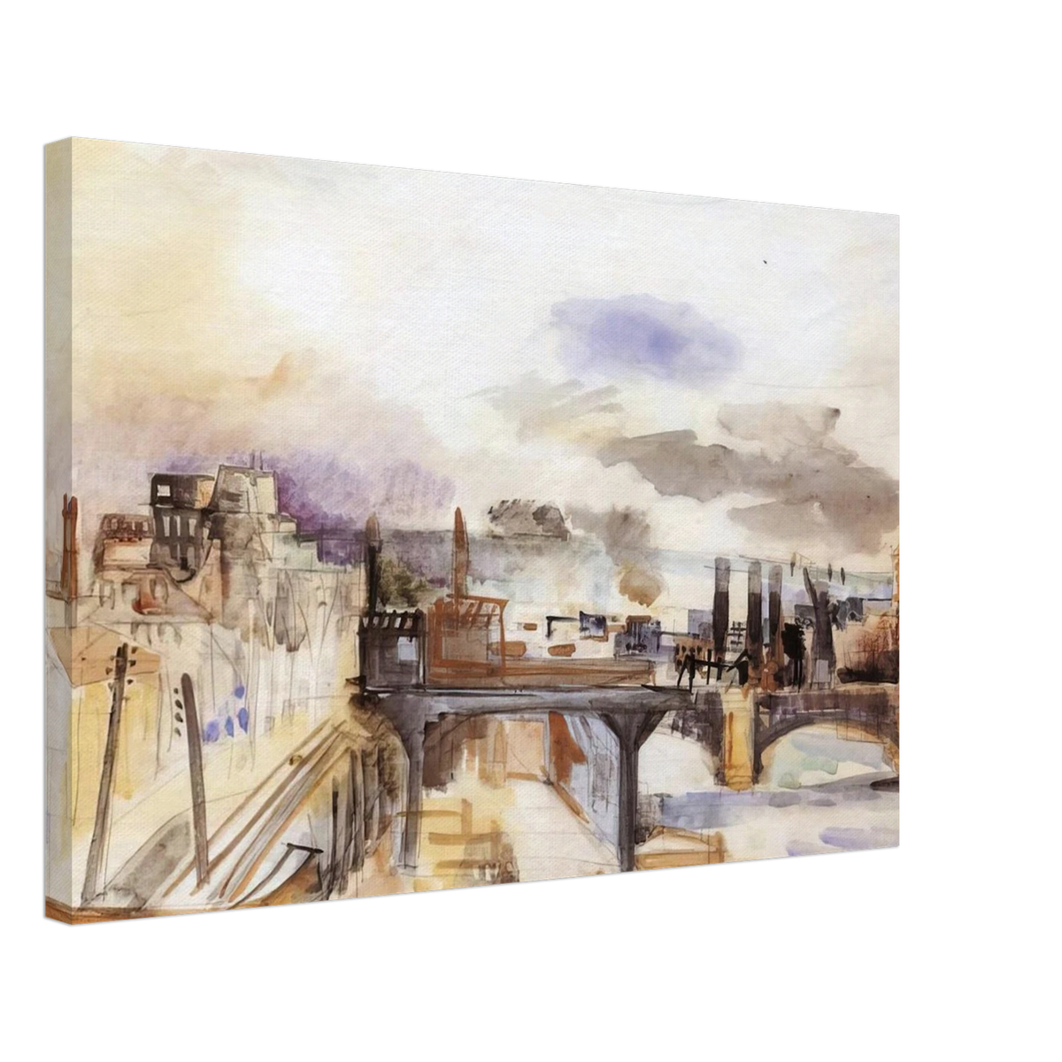 PARISIAN BRIDGE 1922 Canvas | Raoul Dufy Canvas | Raoul Dufy Shop