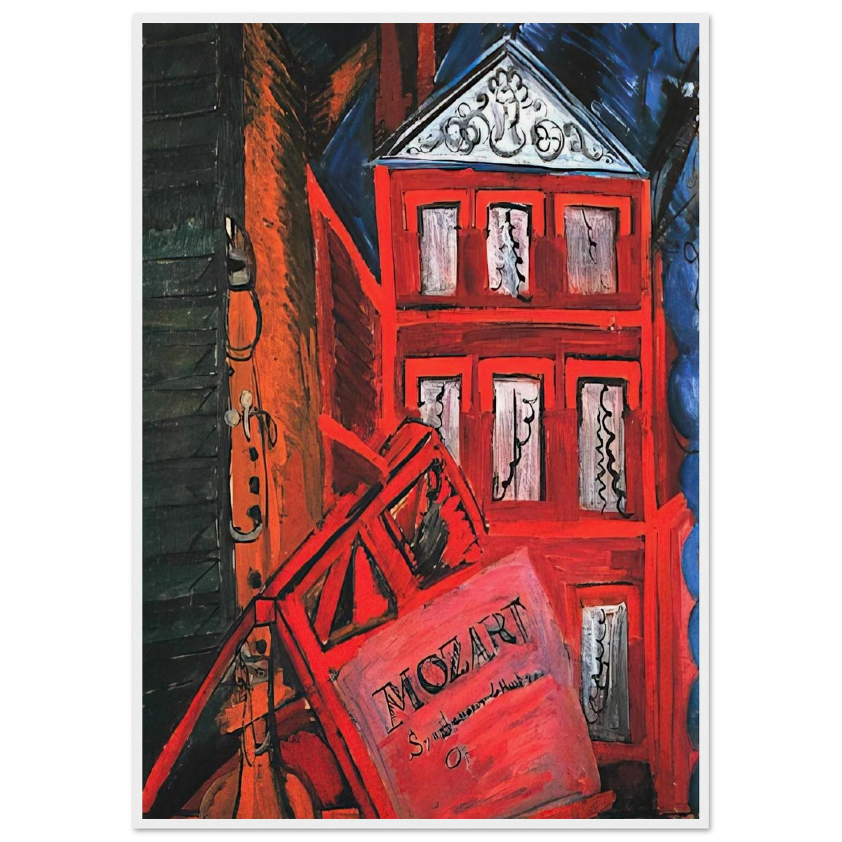 HOMMAGE TO MOZART 1915 Framed Poster | Raoul Dufy Framed Prints Wall Art | Raoul Dufy Shop