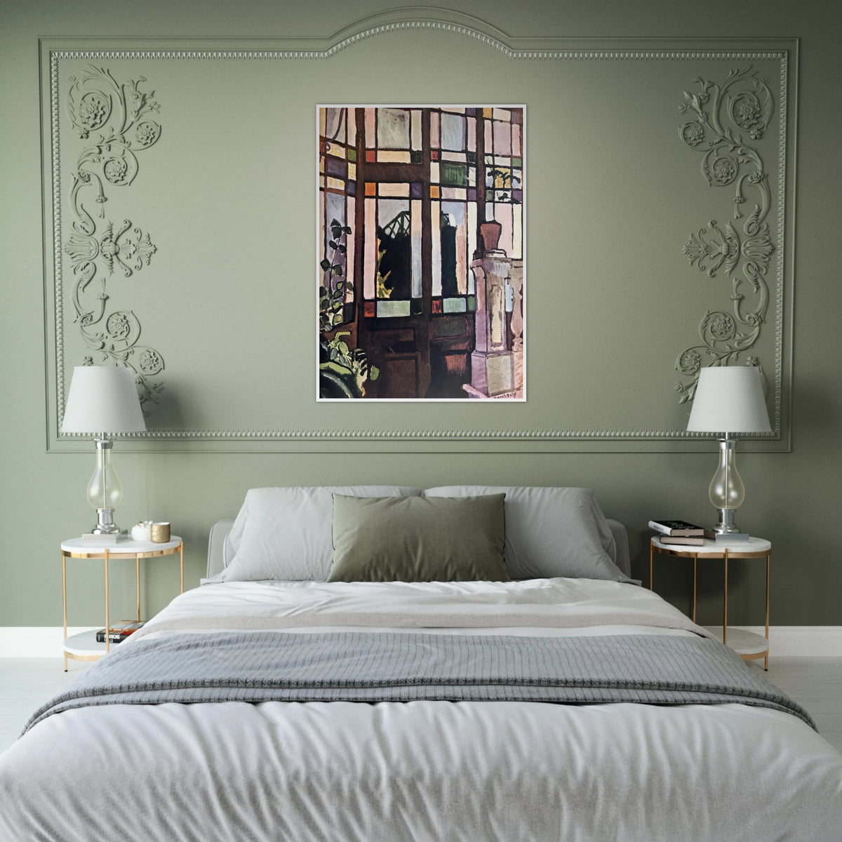 WINDOW WITH COLOURED GLASSES 1906 Framed Poster | Raoul Dufy Framed Prints Wall Art | Raoul Dufy Shop