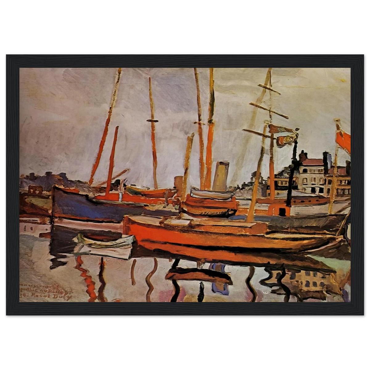 THE PORT OF LE HAVRE 1906 Framed Poster | Raoul Dufy Framed Prints Wall Art | Raoul Dufy Shop