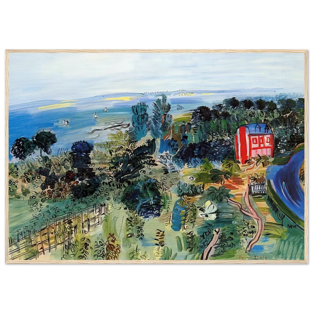 VILLERVILLE Framed Poster | Raoul Dufy Framed Prints Wall Art | Raoul Dufy Shop