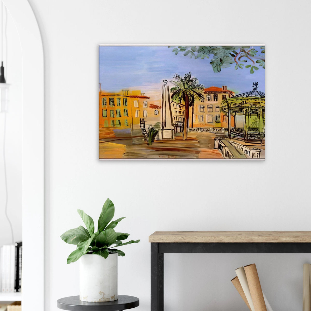 THE SQUARE IN HYERES Canvas | Raoul Dufy Canvas | Raoul Dufy Shop