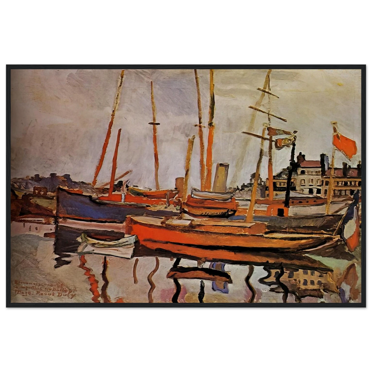 THE PORT OF LE HAVRE 1906 Framed Poster | Raoul Dufy Framed Prints Wall Art | Raoul Dufy Shop