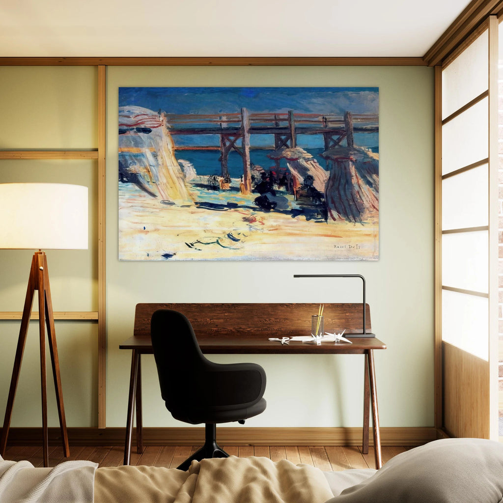 SANDY BEACH OF SAINTE ADRESSE Poster | Raoul Dufy Poster | Raoul Dufy Shop