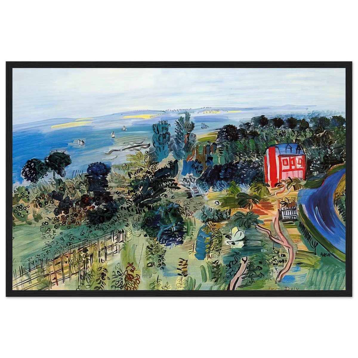 VILLERVILLE Framed Poster | Raoul Dufy Framed Prints Wall Art | Raoul Dufy Shop