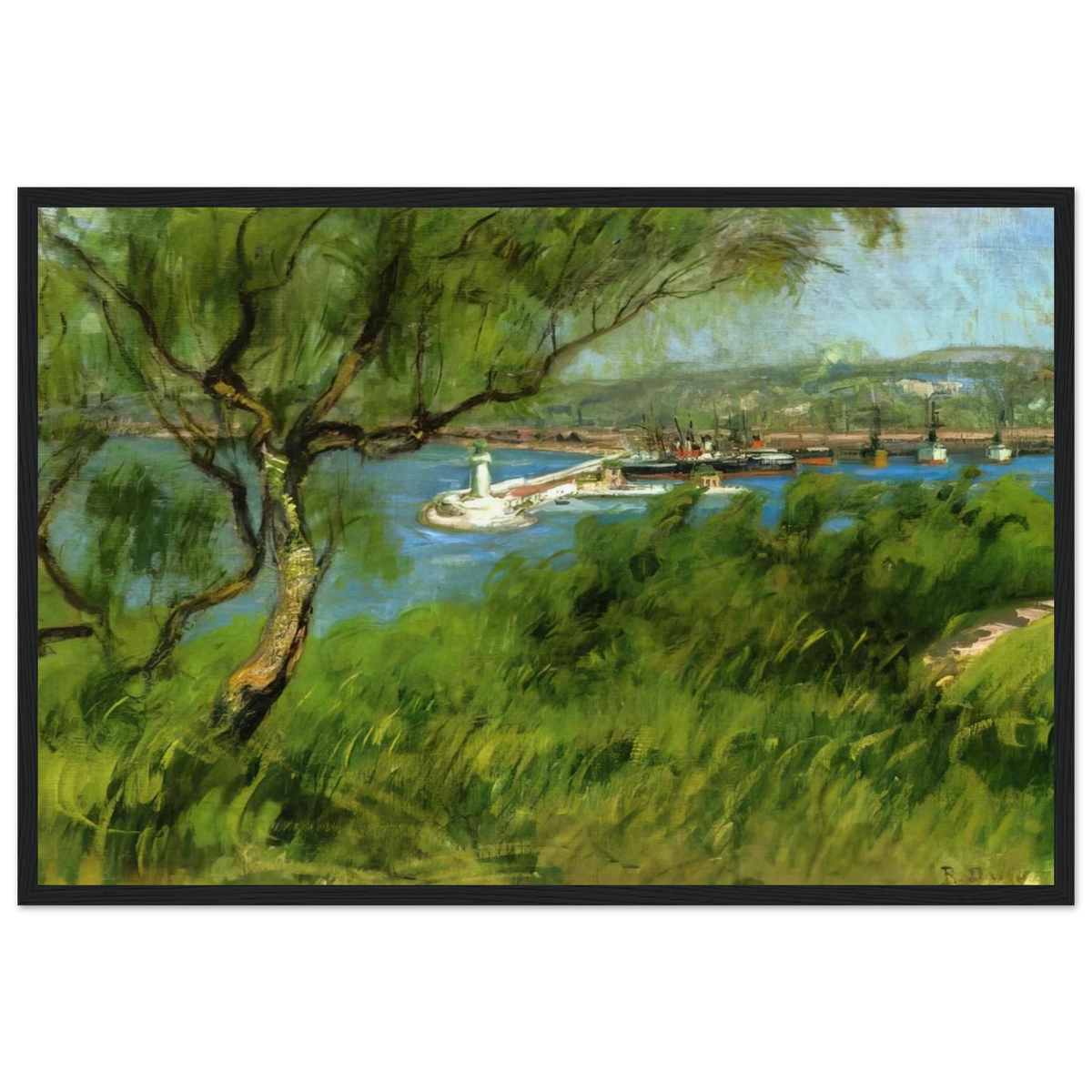 VIEW OF A PORT Framed Poster | Raoul Dufy Framed Prints Wall Art | Raoul Dufy Shop