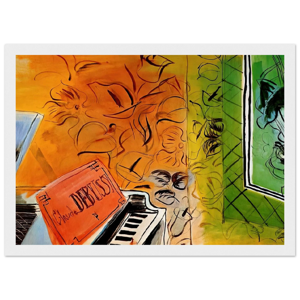 HOMAGE TO CLAUDE DEBUSSY 1952 Framed Poster | Raoul Dufy Framed Prints Wall Art | Raoul Dufy Shop