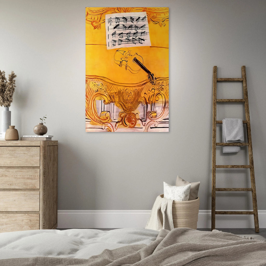 THE YELLOW CONSOLE WITH A VIOLIN 1949 Poster | Raoul Dufy Poster | Raoul Dufy Shop