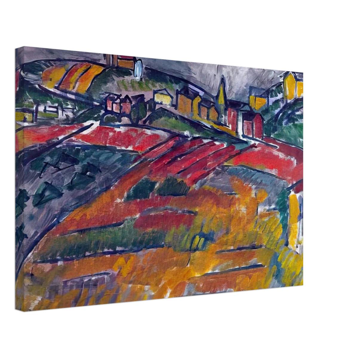 LANDSCAPE WITH RED AND YELLOW Canvas | Raoul Dufy Canvas | Raoul Dufy Shop