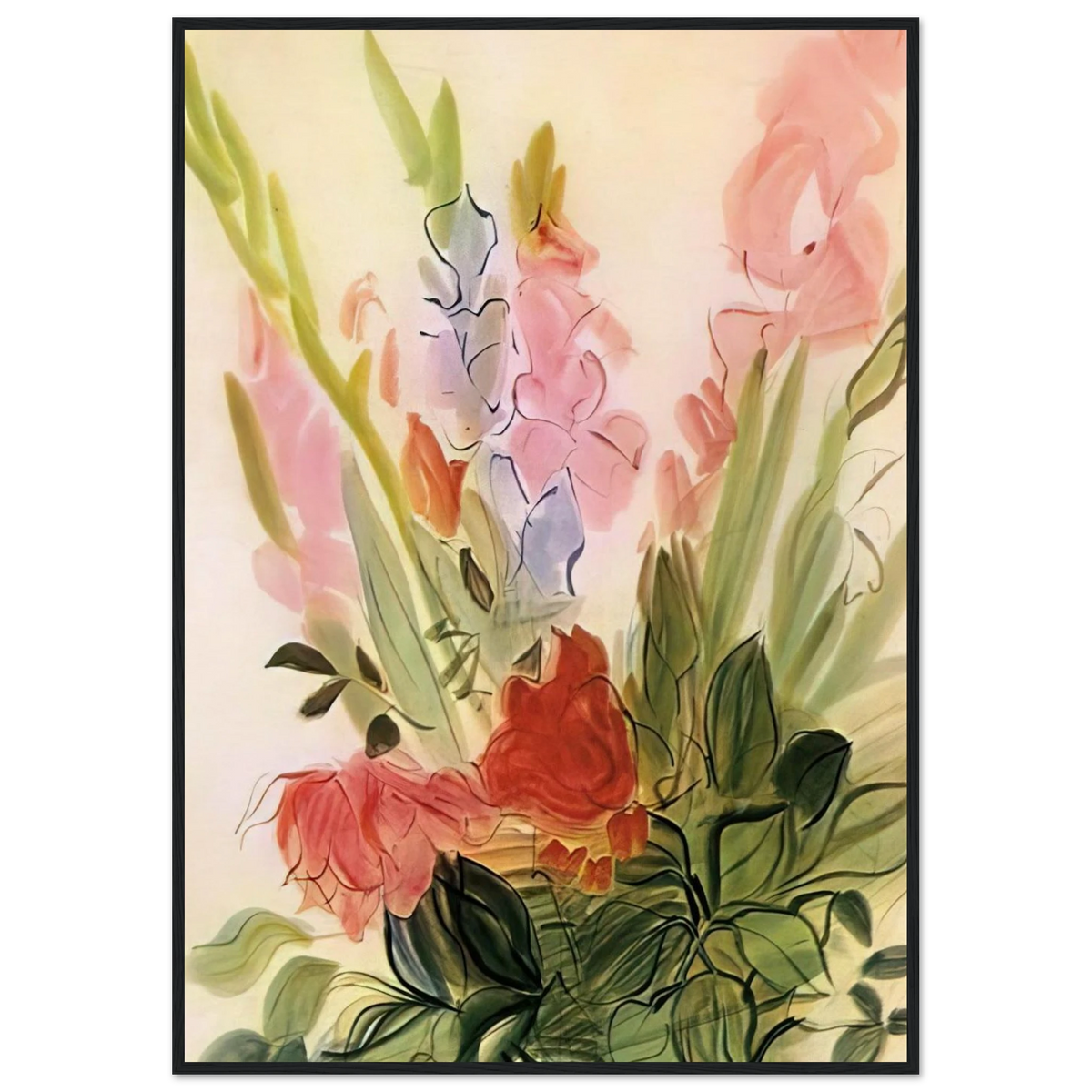 GLADIOLI 1942 Framed Poster | Raoul Dufy Framed Prints Wall Art | Raoul Dufy Shop