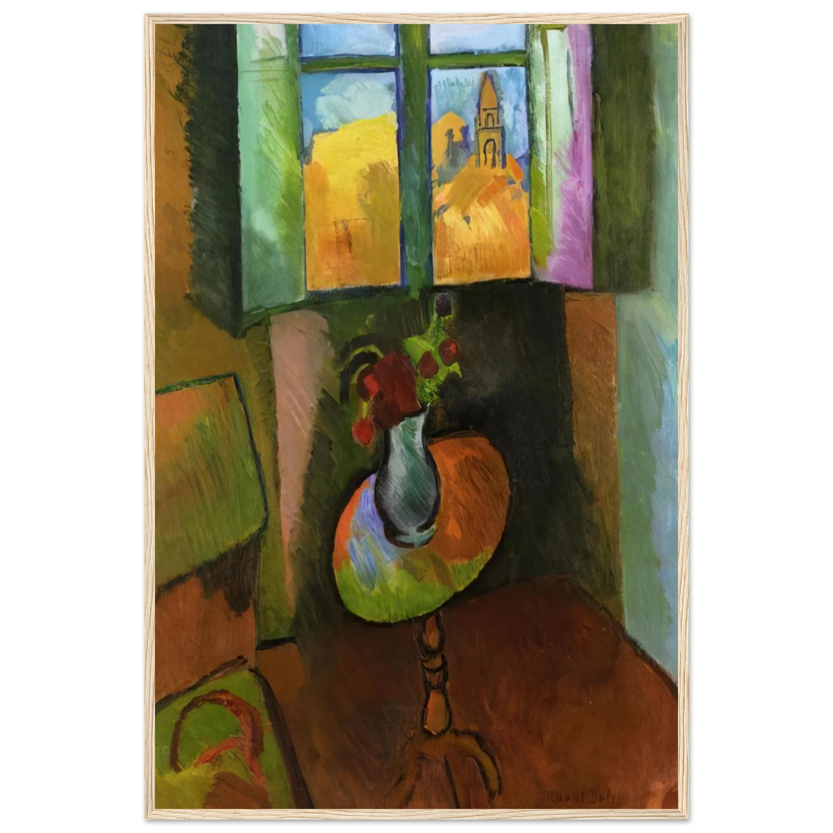 PEDISTAL TABLE RUE SEGUIER 1909 Framed Poster | Raoul Dufy Framed Prints Wall Art | Raoul Dufy Shop