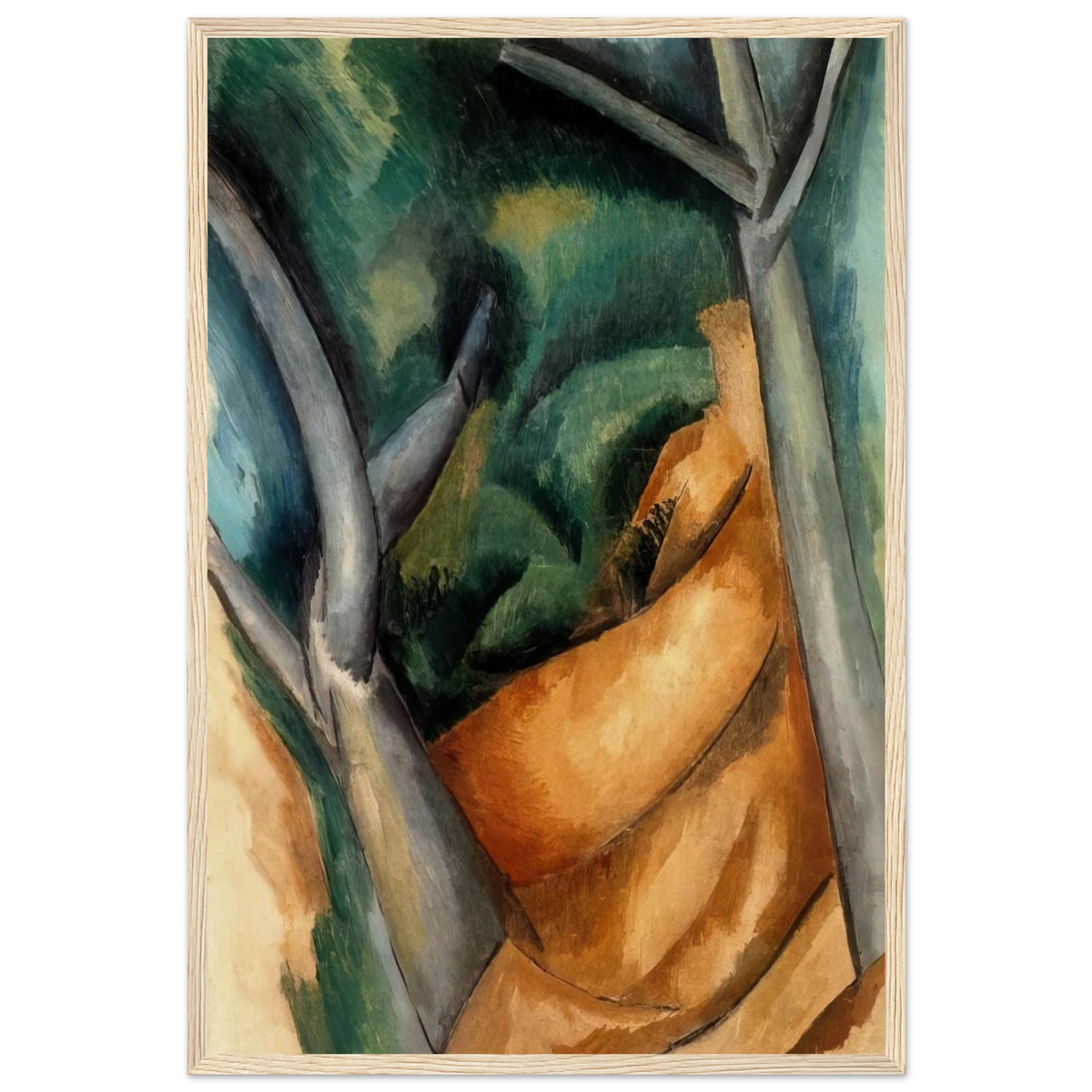TREES AT ESTAQUE 1908 Framed Poster | Raoul Dufy Framed Prints Wall Art | Raoul Dufy Shop