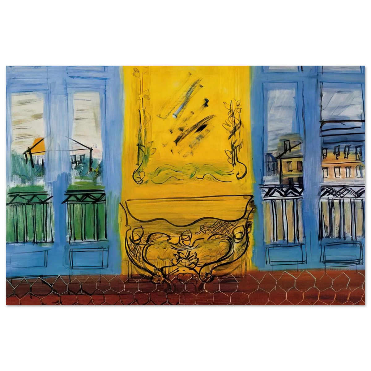 CONSOLE WITH TWO WINDOWS 1948 Poster | Raoul Dufy Poster | Raoul Dufy Shop