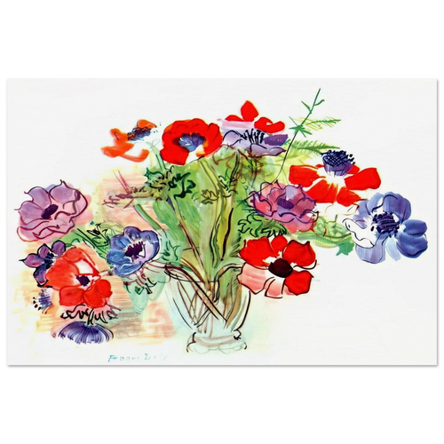 BOUQUET OF FLOWERS 1937 Poster | Raoul Dufy Poster | Raoul Dufy Shop