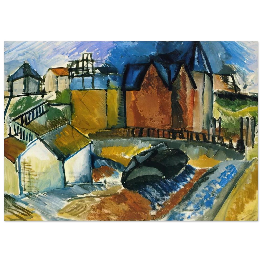 THE BEACH AT HAVRE 1910 Poster | Raoul Dufy Poster | Raoul Dufy Shop