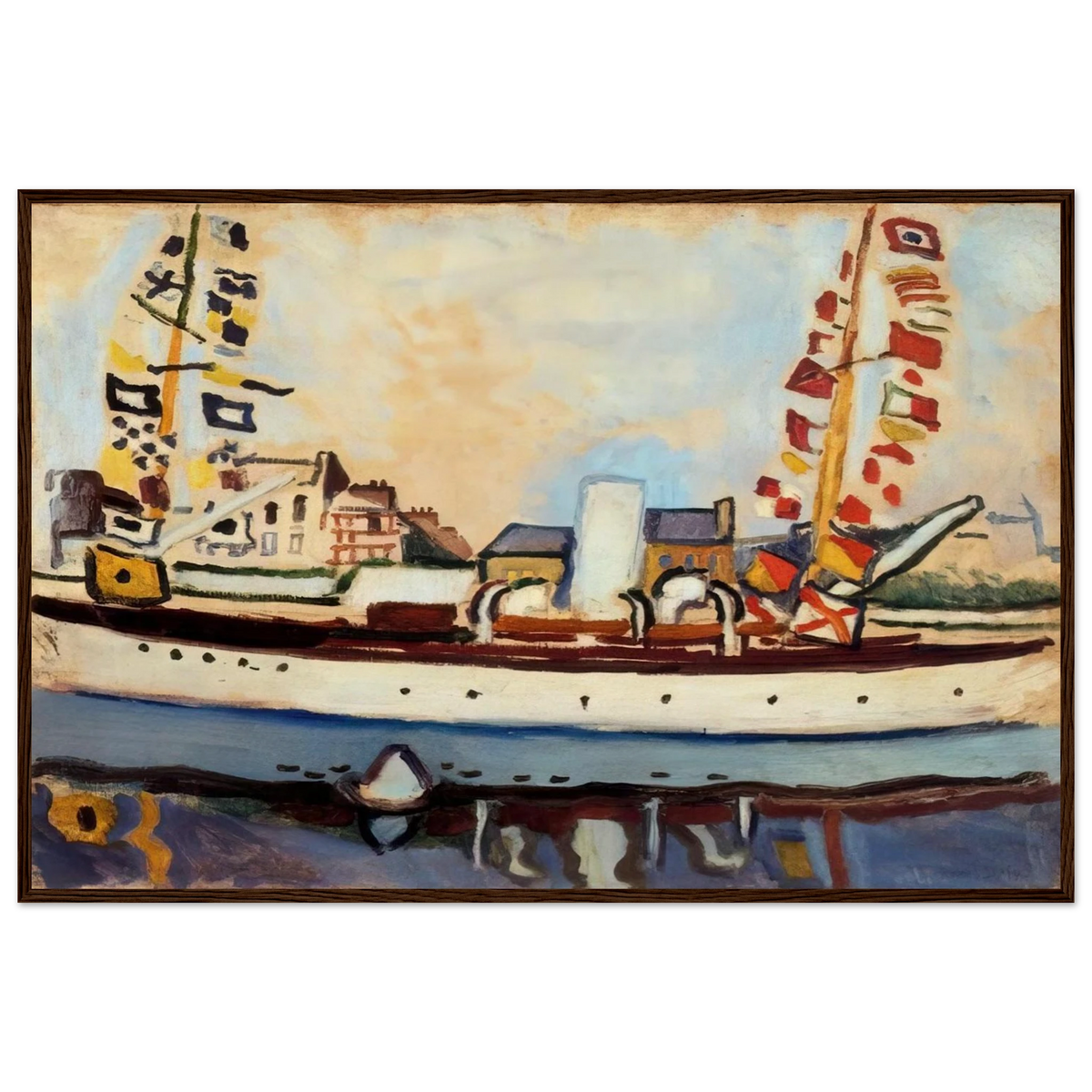 THE ENGLISH YACHT 1906 Framed Poster | Raoul Dufy Framed Prints Wall Art | Raoul Dufy Shop