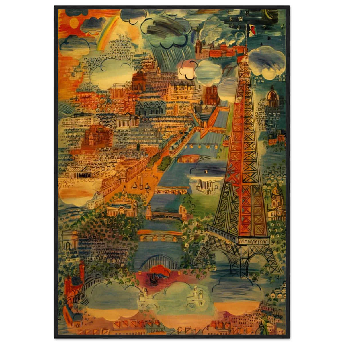 PARIS 1934 Framed Poster | Raoul Dufy Framed Prints Wall Art | Raoul Dufy Shop