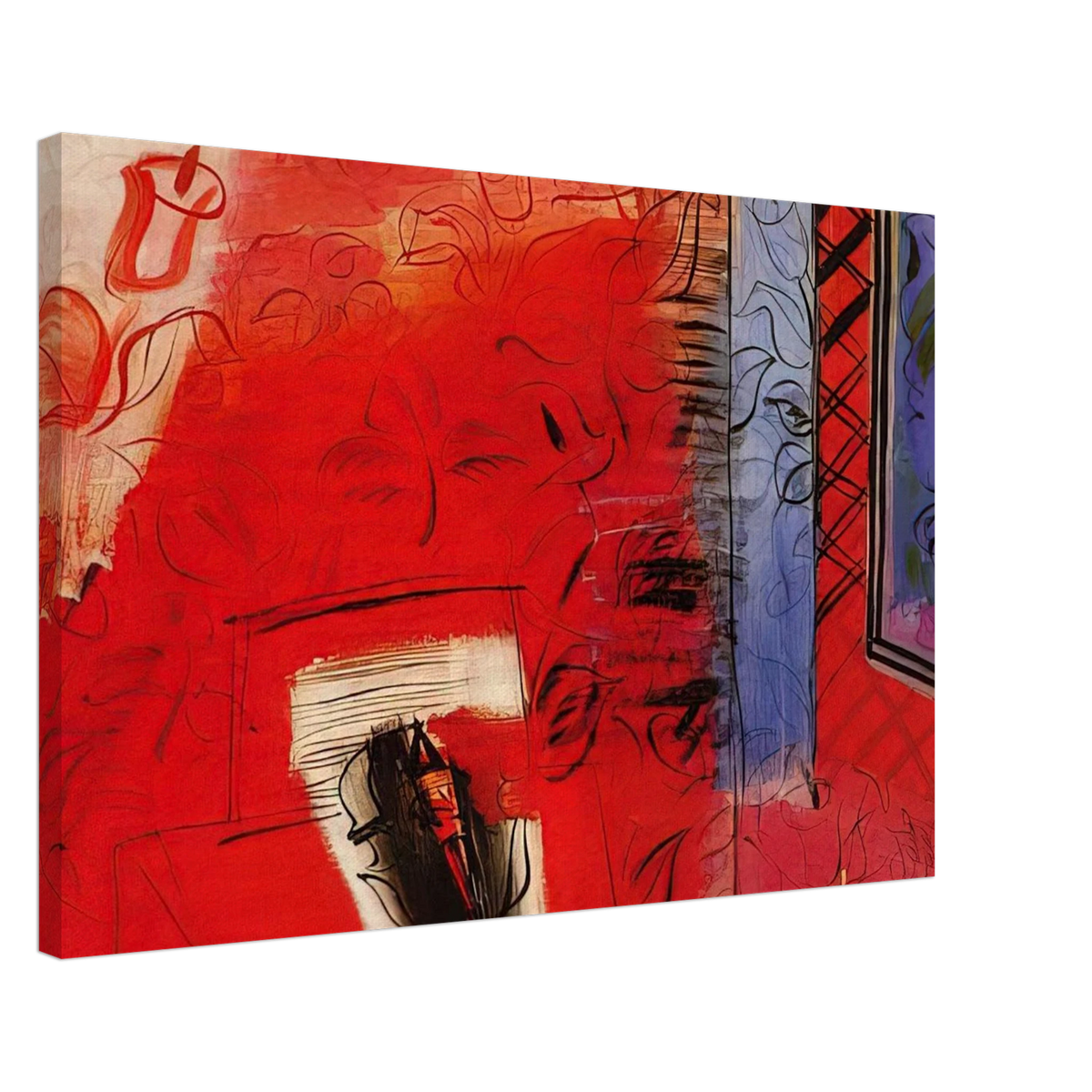 STILL LIFE WITH VIOLIN HOMMAGE TO BACH 1952 Canvas | Raoul Dufy Canvas | Raoul Dufy Shop