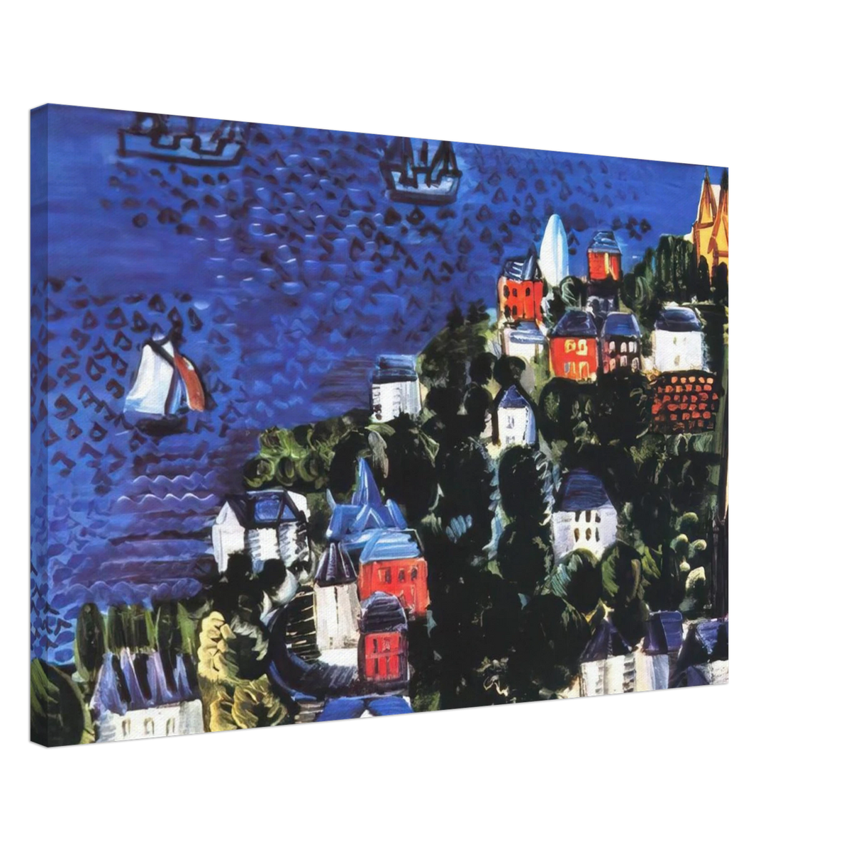 VIEW OF SAINTE ADRESSE Canvas | Raoul Dufy Canvas | Raoul Dufy Shop