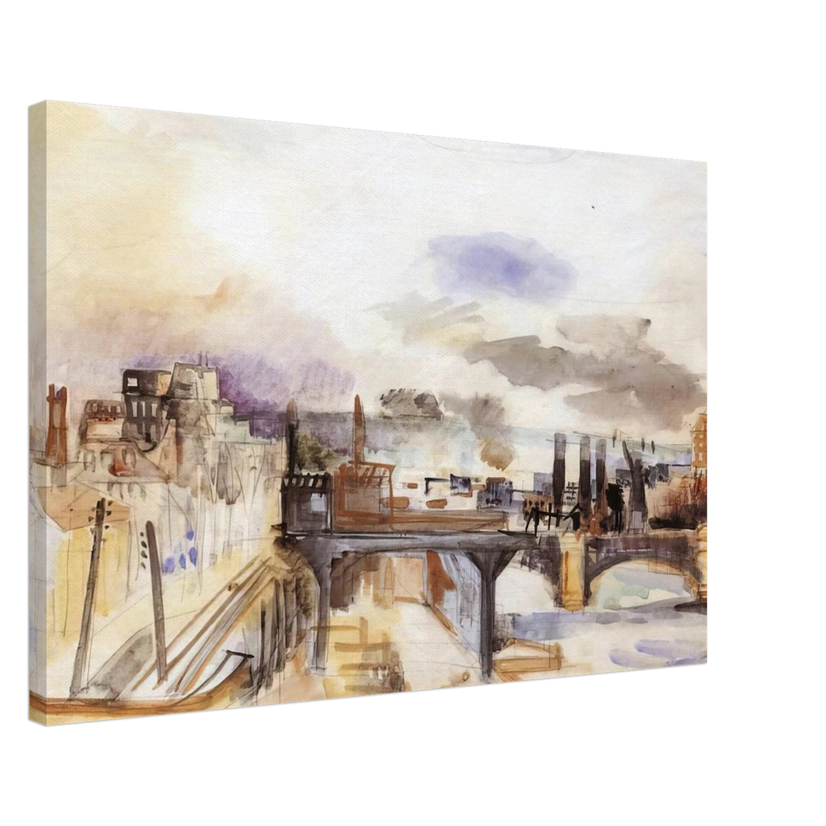 PARISIAN BRIDGE 1922 Canvas | Raoul Dufy Canvas | Raoul Dufy Shop