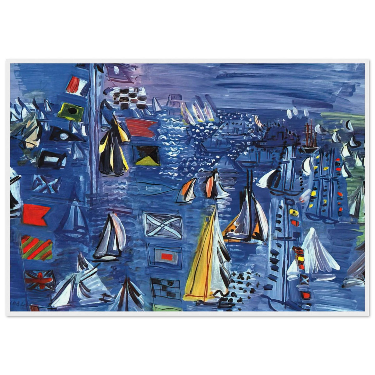 REGATTA AT COWES 1934 Framed Poster | Raoul Dufy Framed Prints Wall Art | Raoul Dufy Shop