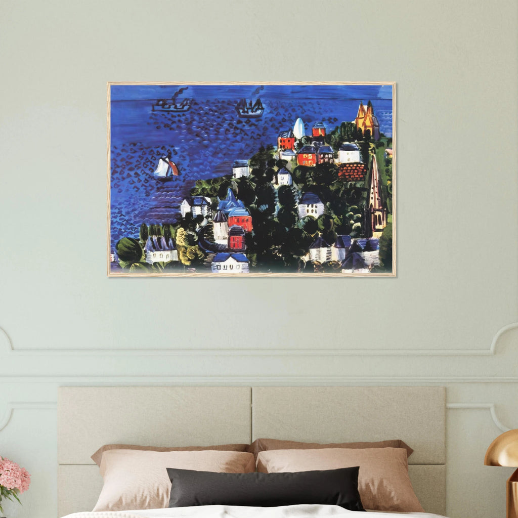 VIEW OF SAINTE ADRESSE Framed Poster | Raoul Dufy Framed Prints Wall Art | Raoul Dufy Shop