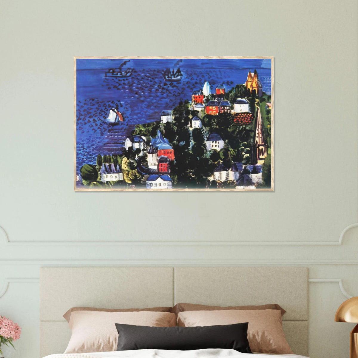 VIEW OF SAINTE ADRESSE Framed Poster | Raoul Dufy Framed Prints Wall Art | Raoul Dufy Shop