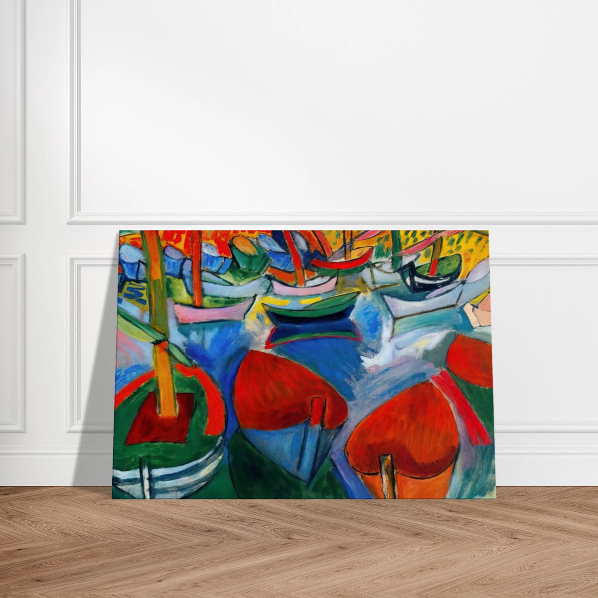 BOATS AT MARTIGUES 1908 Canvas | Raoul Dufy Canvas | Raoul Dufy Shop