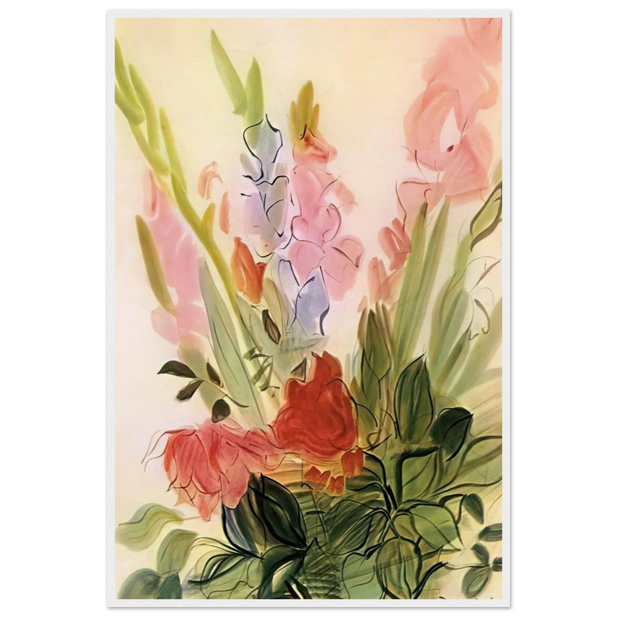 GLADIOLI 1942 Framed Poster | Raoul Dufy Framed Prints Wall Art | Raoul Dufy Shop