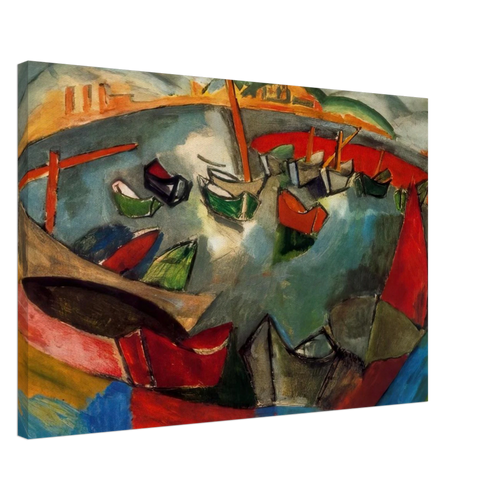 BOATS IN MARSEILLE 1908 Canvas | Raoul Dufy Canvas | Raoul Dufy Shop