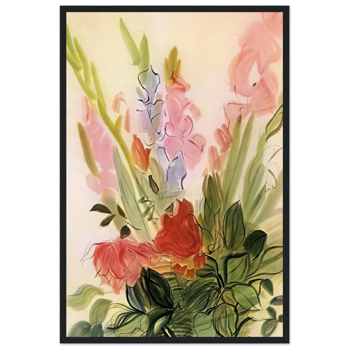 GLADIOLI 1942 Framed Poster | Raoul Dufy Framed Prints Wall Art | Raoul Dufy Shop