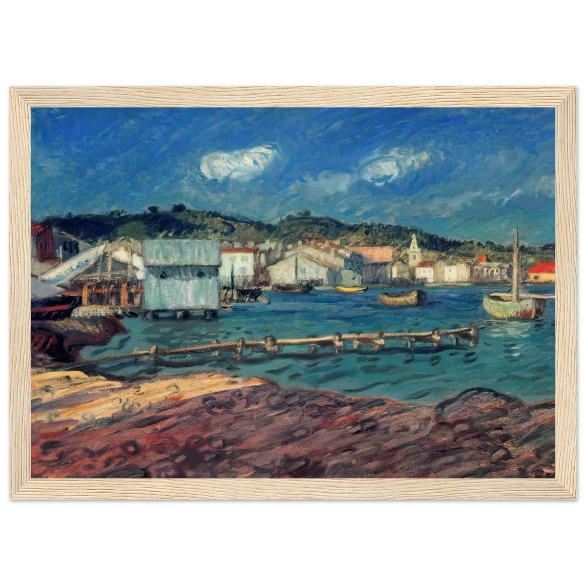 THE PORT OF MARTIGUES Framed Poster | Raoul Dufy Framed Prints Wall Art | Raoul Dufy Shop