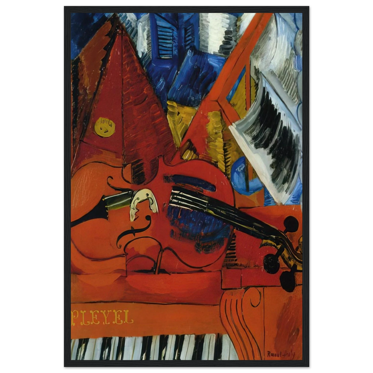 THE VIOLIN 1916 Framed Poster | Raoul Dufy Framed Prints Wall Art | Raoul Dufy Shop
