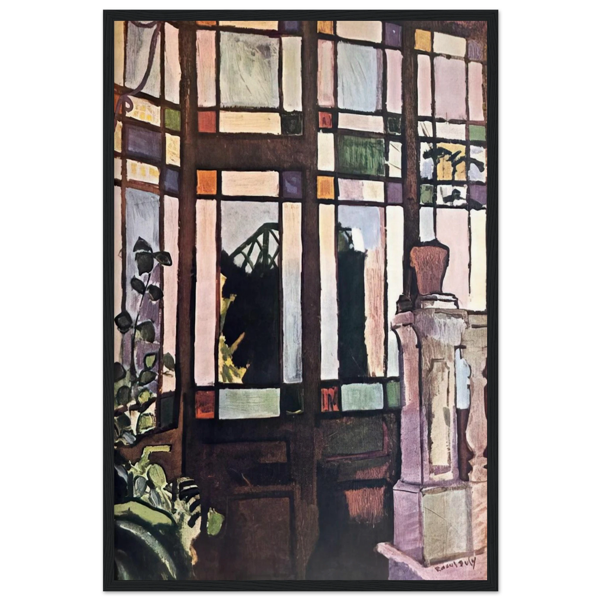 WINDOW WITH COLOURED GLASSES 1906 Framed Poster | Raoul Dufy Framed Prints Wall Art | Raoul Dufy Shop