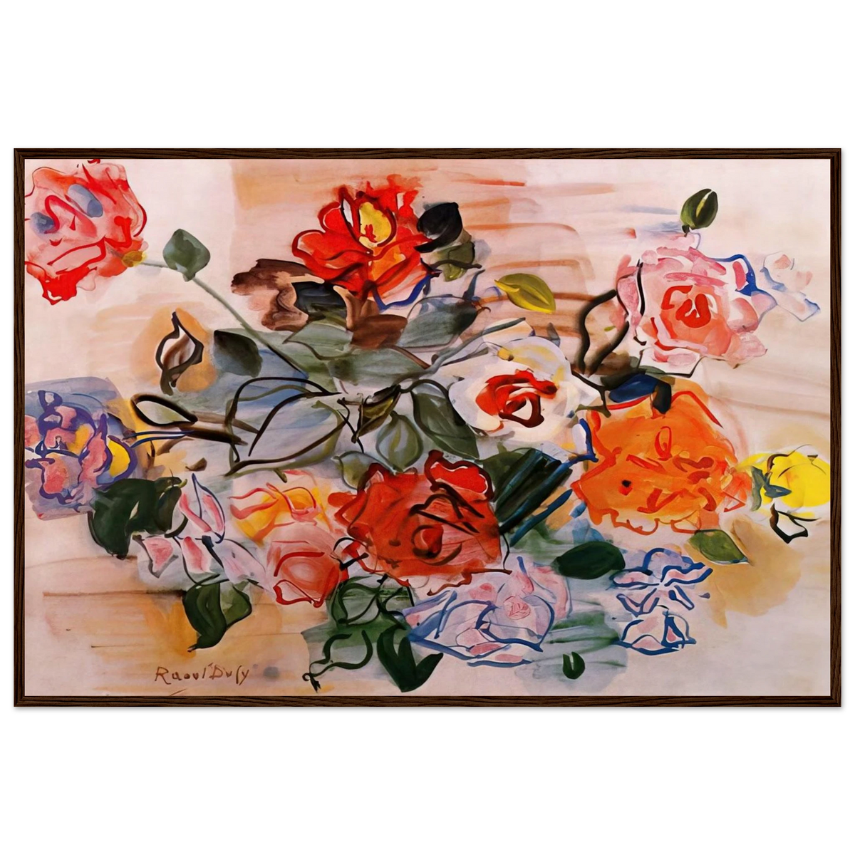 PINK BUNCH 1940 Framed Poster | Raoul Dufy Framed Prints Wall Art | Raoul Dufy Shop