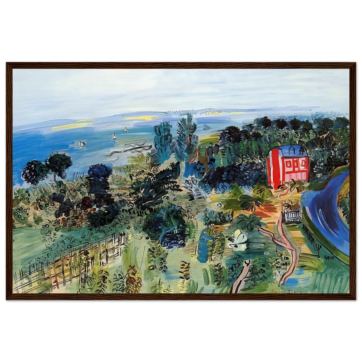 VILLERVILLE Framed Poster | Raoul Dufy Framed Prints Wall Art | Raoul Dufy Shop
