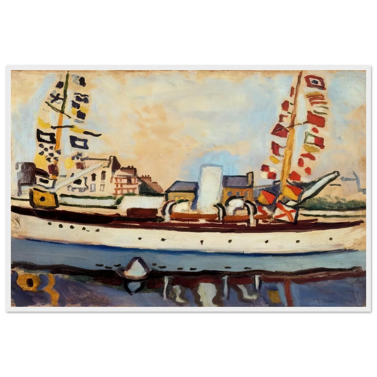 THE ENGLISH YACHT 1906 Framed Poster | Raoul Dufy Framed Prints Wall Art | Raoul Dufy Shop
