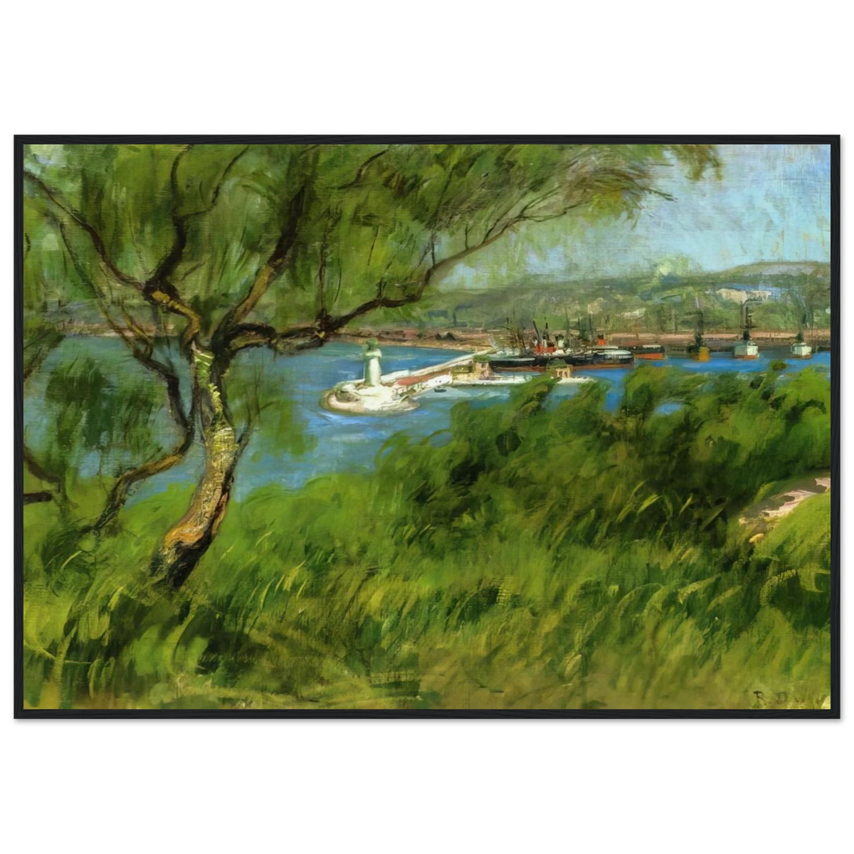 VIEW OF A PORT Framed Poster | Raoul Dufy Framed Prints Wall Art | Raoul Dufy Shop