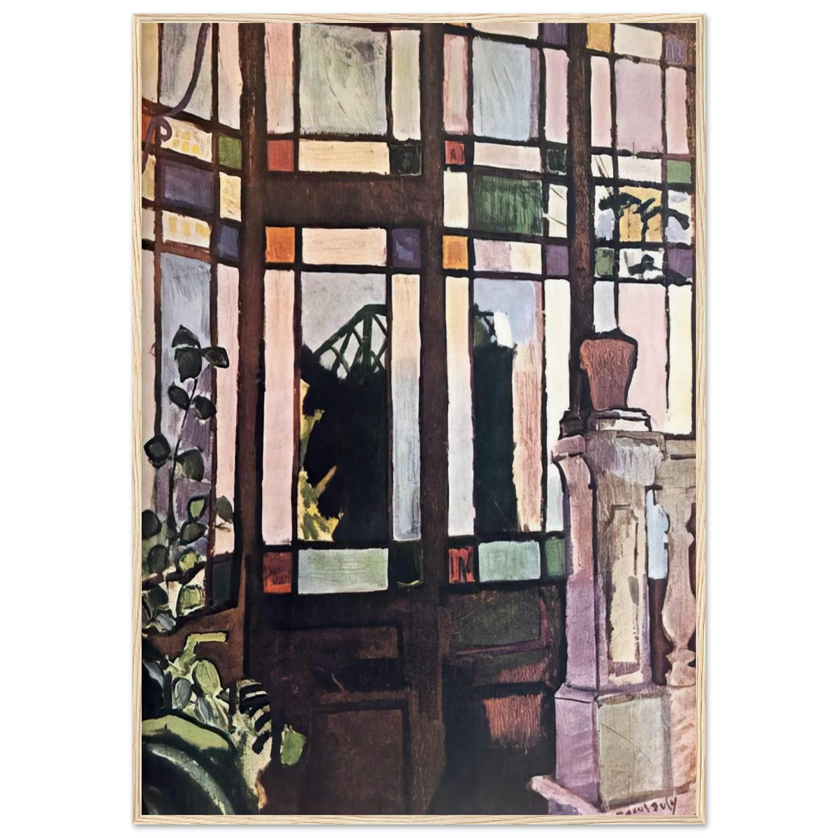 WINDOW WITH COLOURED GLASSES 1906 Framed Poster | Raoul Dufy Framed Prints Wall Art | Raoul Dufy Shop