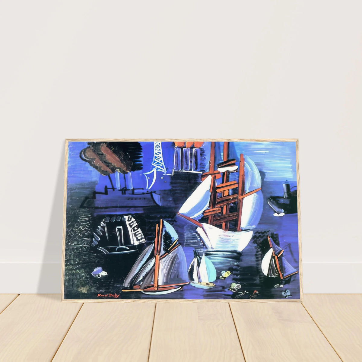 BOATS IN LE HAVRE 1926 Framed Poster | Raoul Dufy Framed Prints Wall Art | Raoul Dufy Shop