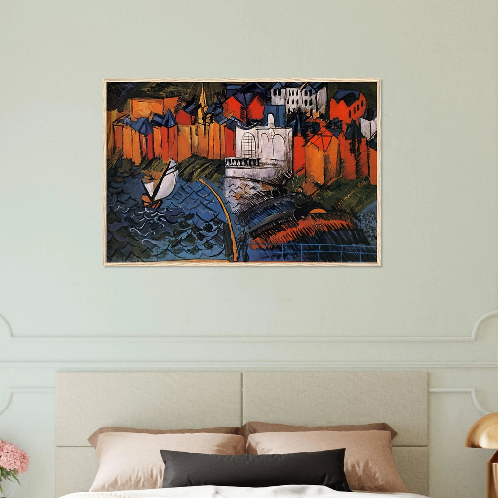SAILBOAT AT SAINTE ADRESSE 1912 Framed Poster | Raoul Dufy Framed Prints Wall Art | Raoul Dufy Shop