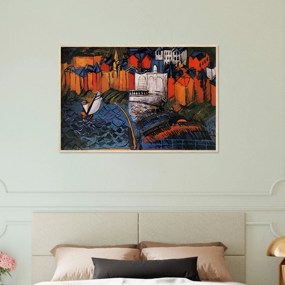 SAILBOAT AT SAINTE ADRESSE 1912 Framed Poster | Raoul Dufy Framed Prints Wall Art | Raoul Dufy Shop