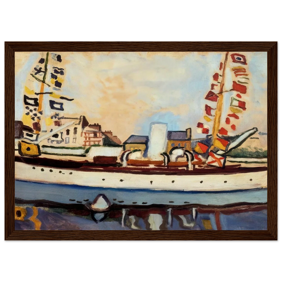 THE ENGLISH YACHT 1906 Framed Poster | Raoul Dufy Framed Prints Wall Art | Raoul Dufy Shop