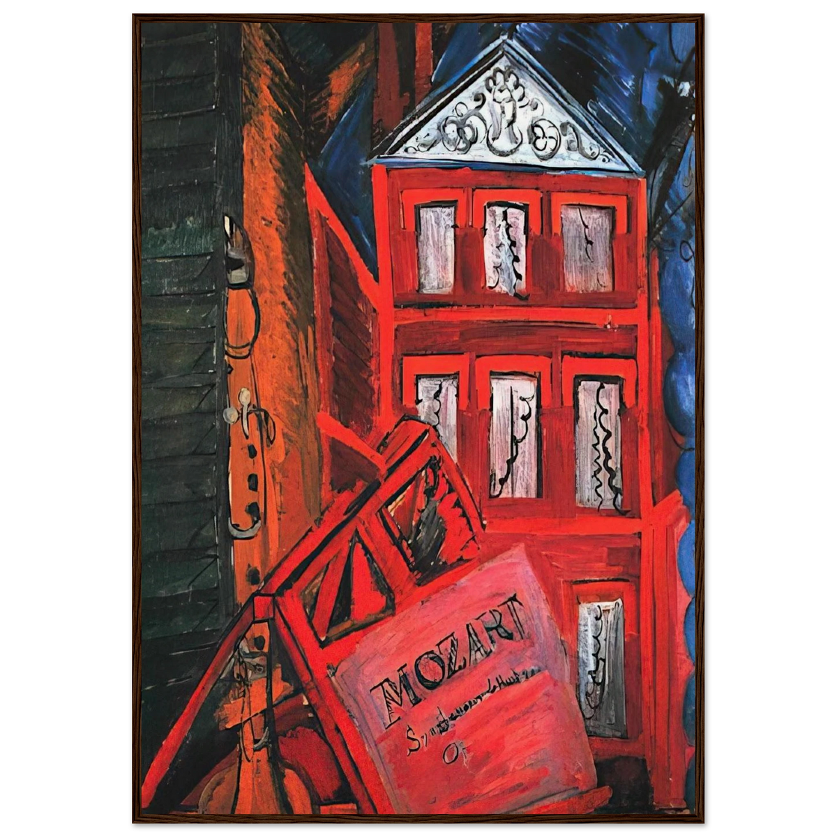 HOMMAGE TO MOZART 1915 Framed Poster | Raoul Dufy Framed Prints Wall Art | Raoul Dufy Shop